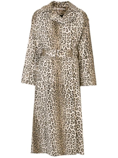 Emilia Wickstead Jill Double-breasted Leopard-print Coat In Animal Print