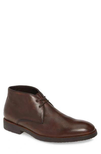 To Boot New York Men's Mansfiled Cashmere Lined Leather Chukka Boots In Cognac