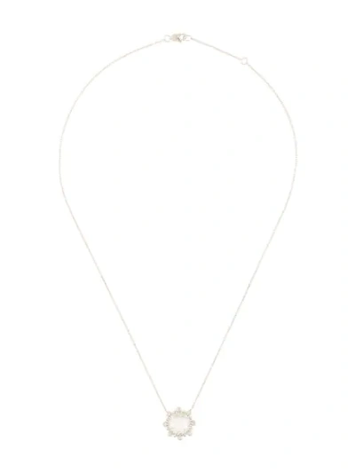 Anzie Dew Drop Étoile Mini Necklace In Silver/cleartopaz