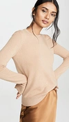 Theory Cashmere Pullover In Camel