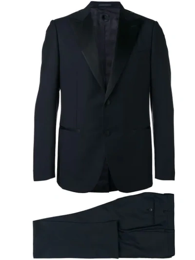 Caruso Two Piece Dinner Suit In Blue