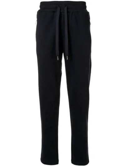 Dolce & Gabbana Logo Patch Track Trousers In Black