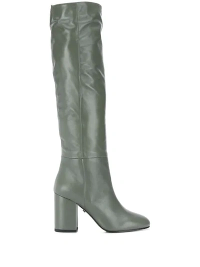 Greymer Knee-length Boots In Grey