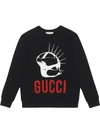 Gucci Manifesto Oversized Sweatshirt In Black