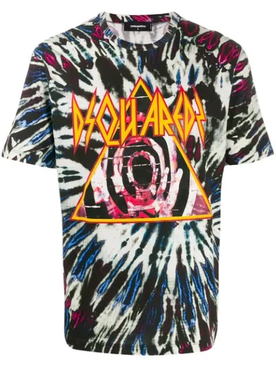 Dsquared2 Logo Print T-shirt In Black