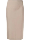 Joseph Pencil Midi Skirt In 0158 Dark Fawn