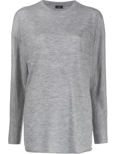 Joseph Slouchy Fit T-shirt In Grey