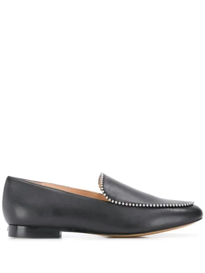 Coach Bead-embellished Loafers In Black