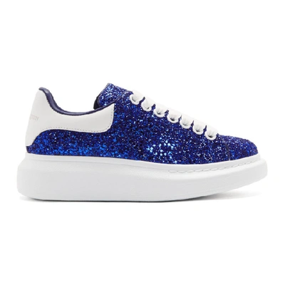 Alexander Mcqueen Oversized Glitter Sneakers In 4064 Blue | ModeSens