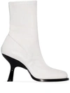 Simon Miller 90 Stretch Ankle Boots In White