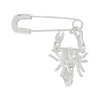 Ambush Scorpion Safety Pin Mono Earring In Silver