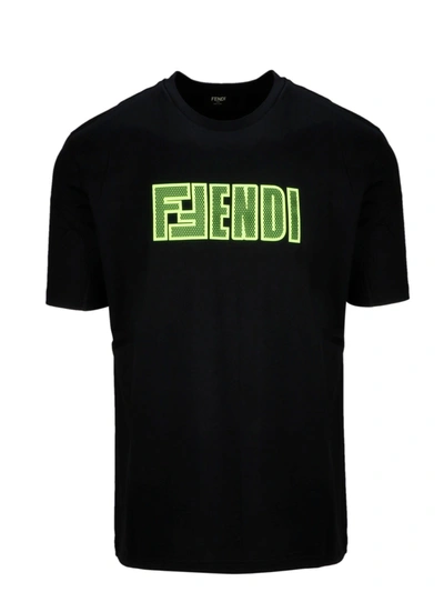 Fendi Black Cotton T-shirt