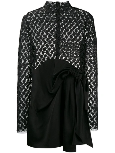 Saint Laurent Women's Black Acetate Dress