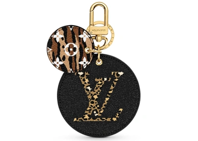 Pre-owned Louis Vuitton  Bag Charm And Key Holder Monogram Giant Jungle Black Multicolor