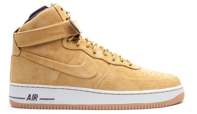 Pre-owned Nike  Air Force One High Vt Premium Haystack In Haystack/haystack/birch