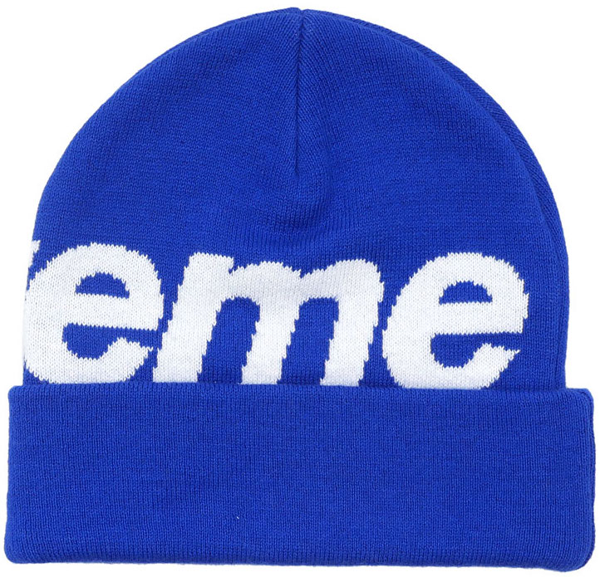 big logo beanie