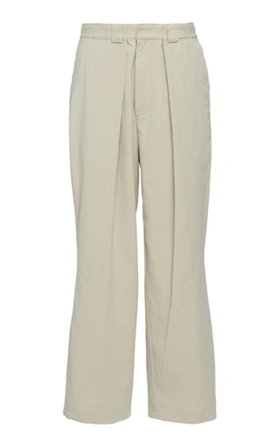 Jw Anderson Pleated Front Chino Pants In Beige In Neutral