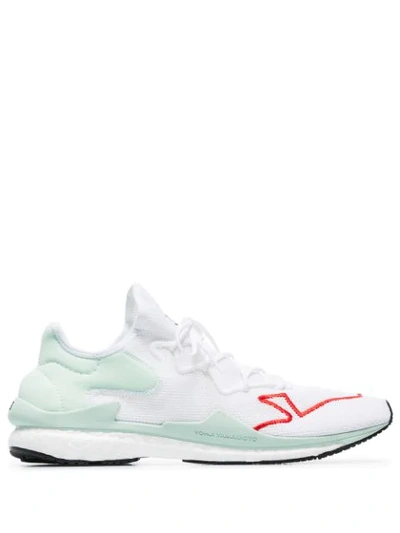 Y-3 Men's Adizero Lace-up Mesh Running Sneakers In White