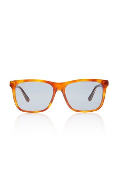 Gucci Tortoiseshell Acetate Square-frame Sunglasses In Brown