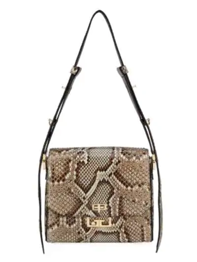 Givenchy Medium Eden Python Crossbody Bag In Natural
