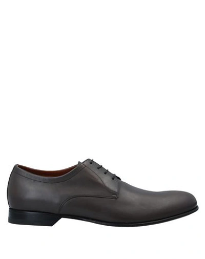 A.testoni Lace-up Shoes In Lead
