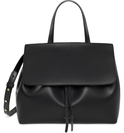 Mansur Gavriel Vegetable-tanned Leather Mini Lady Bag In Black