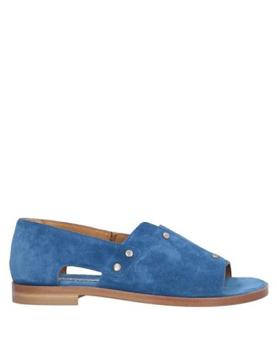 Alberto Fermani Sandals In Azure