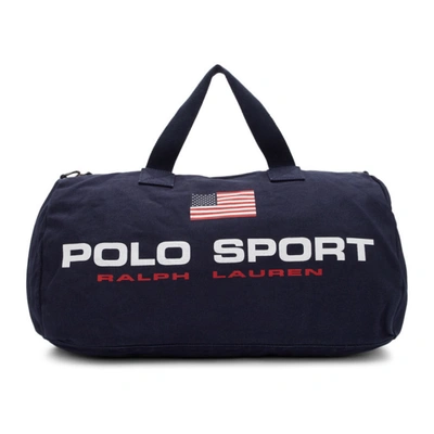 Polo Ralph Lauren Polo Sport Canvas Duffel Bag In Blue | ModeSens