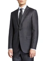 Ermenegildo Zegna Men's Trofeo Milano Two-piece Wool Suit In Charcoal