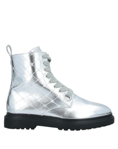 Blumarine Ankle Boots In Silver