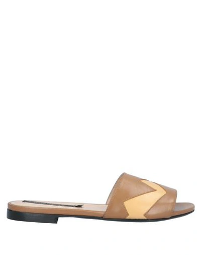 Alberto Fermani Sandals In Camel