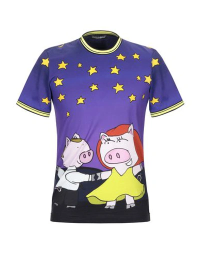 Dolce & Gabbana T-shirts In Purple
