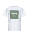 Wood Wood T-shirts In Green