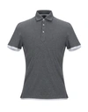 Brunello Cucinelli Polo Shirts In Lead