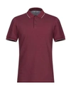 Brunello Cucinelli Polo Shirts In Maroon