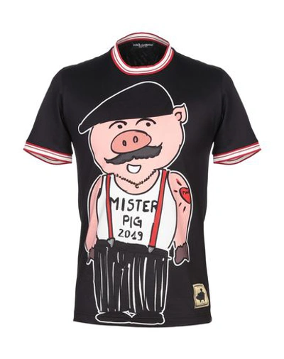 Dolce & Gabbana T-shirts In Black