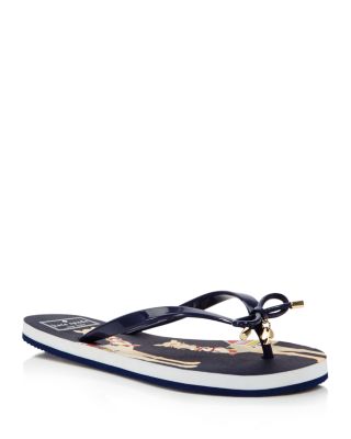 kate spade navy flip flops