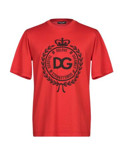 Dolce & Gabbana T-shirts In Coral
