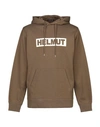 Helmut Lang Hooded Sweatshirt In Military Green