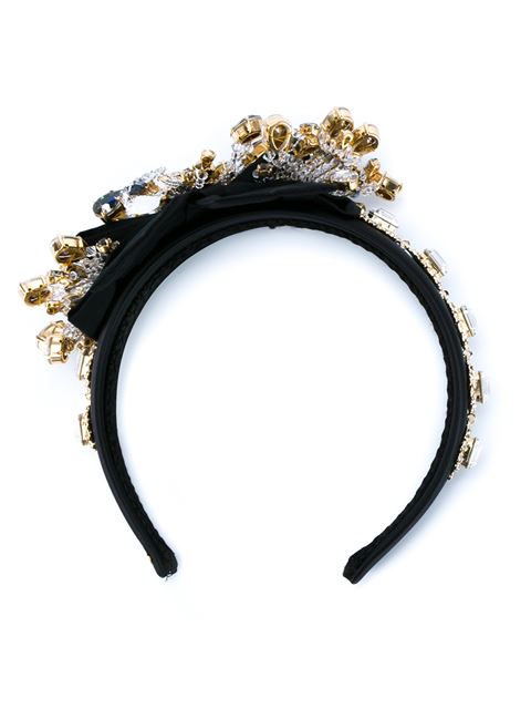Dolce & Gabbana Crystal Embellished Hairband | ModeSens