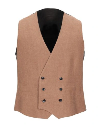 Lardini Suit Vest In Camel