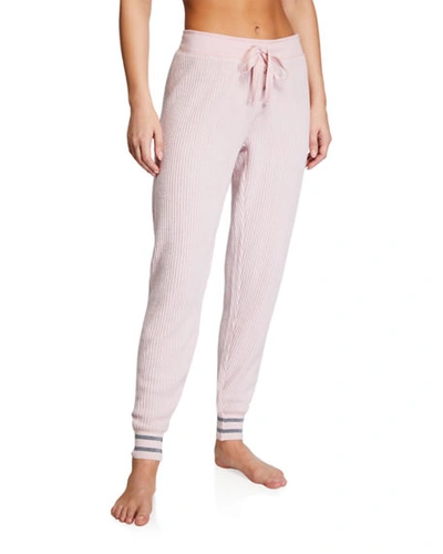 Pj Salvage Cozy Thermal Jogger Pants In Pink