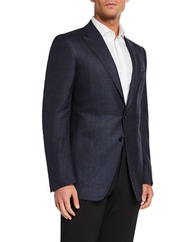 Tom Ford Men's O'connor Hopsack Two-button Jacket In Blue
