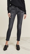 Moussy Vintage Westcliffe High-rise Skinny Jeans In Faded Black