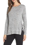 Ugg Quincy Side-tie Lounge Pullover In Grey Heather