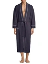 Saks Fifth Avenue Men's Waffle Knit Robe In Navy