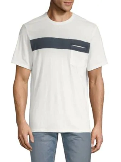 Threads 4 Thought Bold Stripe Cotton Tee In White