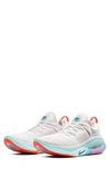 Nike Joyride Run Flyknit Running Shoe In White/ Blue/ Platinum Tint