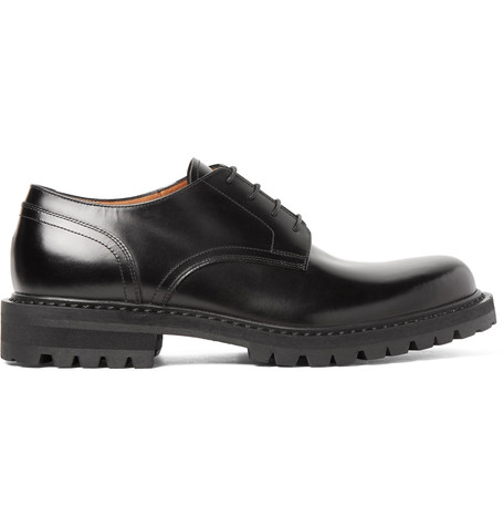 dries van noten leather derby shoes