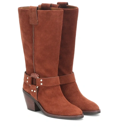 See By Chloé See By Chloe Women's Harness Mid-heel Boots In Brown